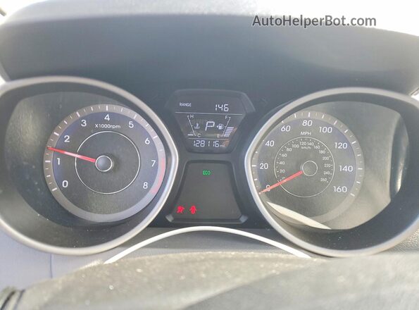 KMHDH4AE7GU575979 2016 HYUNDAI ELANTRA Black Вид щитка приладів