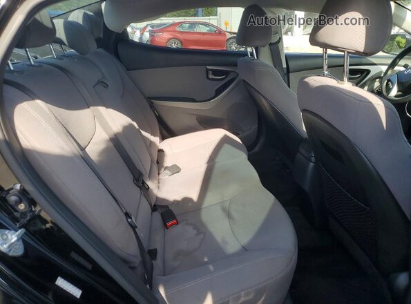 KMHDH4AE7GU575979 2016 HYUNDAI ELANTRA Black Вид задніх сидінь
