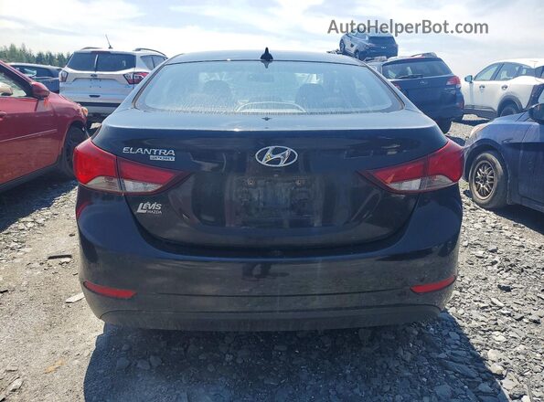 KMHDH4AE7GU613162 2016 HYUNDAI ELANTRA Black Вид ззаду