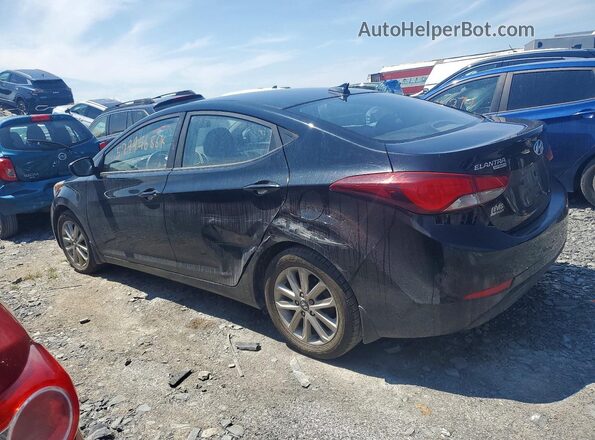 KMHDH4AE7GU613162 2016 HYUNDAI ELANTRA Black Задня ліва чверть