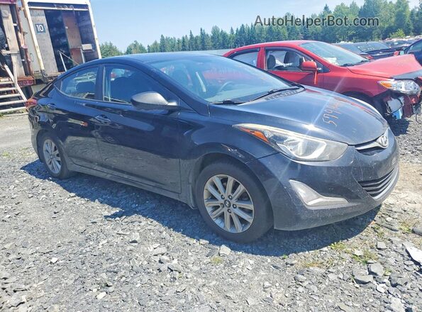 KMHDH4AE7GU613162 2016 HYUNDAI ELANTRA Black Передня права чверть