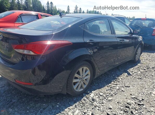 KMHDH4AE7GU613162 2016 HYUNDAI ELANTRA Black Задня права чверть