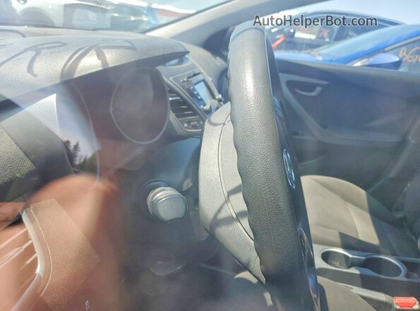 KMHDH4AE7GU613162 2016 HYUNDAI ELANTRA Black Вид щитка приладів