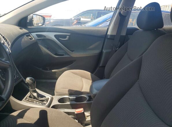 KMHDH4AE7GU613162 2016 HYUNDAI ELANTRA Black Вид салону спереду