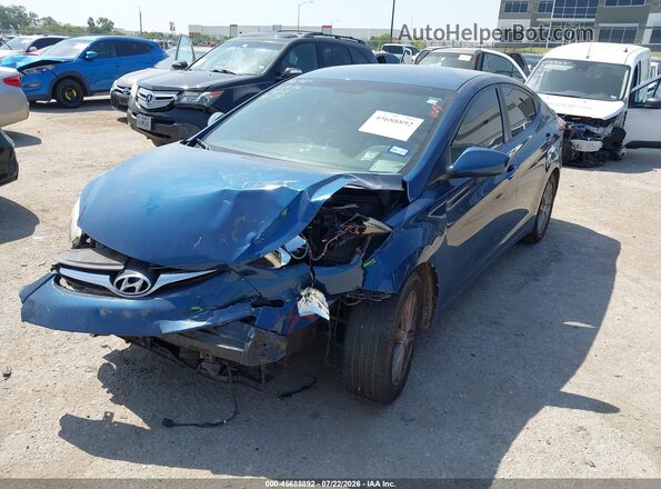 KMHDH4AE7GU620726 2016 HYUNDAI ELANTRA Blue Front left