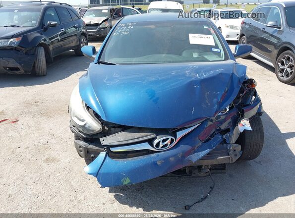 KMHDH4AE7GU620726 2016 HYUNDAI ELANTRA Blue Instrument cluster view