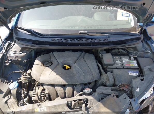 KMHDH4AE7GU620726 2016 HYUNDAI ELANTRA Blue Rear view