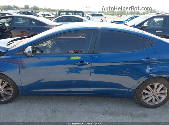 KMHDH4AE7GU620726 2016 HYUNDAI ELANTRA Blue 360 interior view