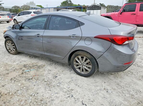 KMHDH4AE7GU622377 2016 HYUNDAI ELANTRA Gray უკანა მარცხენა