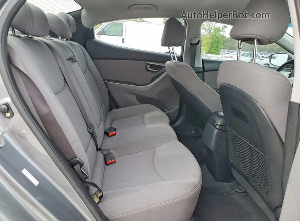 KMHDH4AE7GU622377 2016 HYUNDAI ELANTRA Gray უკანა სავარძლების ხედი