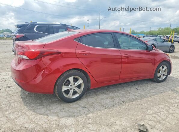 KMHDH4AE7GU624453 2016 HYUNDAI ELANTRA Red Задня права чверть