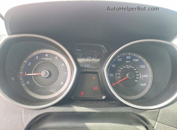 KMHDH4AE7GU624453 2016 HYUNDAI ELANTRA Red Вид щитка приладів
