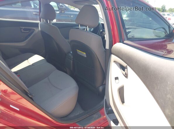 KMHDH4AE8GU518674 2016 HYUNDAI ELANTRA Red Vista de la etiqueta del VIN