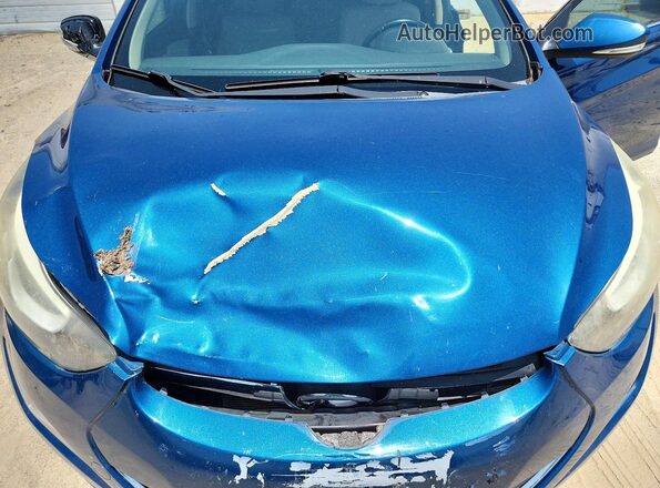 KMHDH4AE8GU623148 2016 HYUNDAI ELANTRA Синий Вид задней части салона