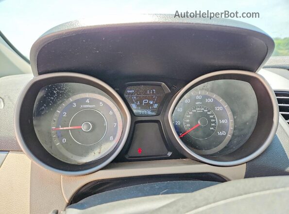 KMHDH4AE8GU623148 2016 HYUNDAI ELANTRA Синий Вид щитка приборов