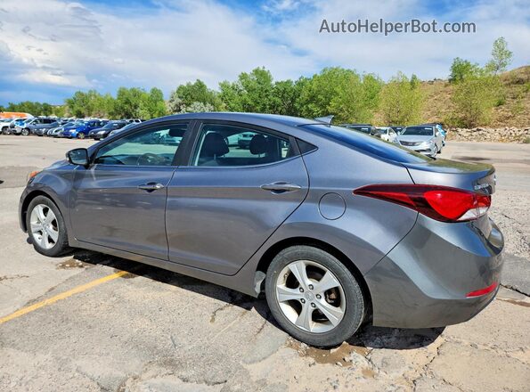 KMHDH4AE8GU633002 2016 HYUNDAI ELANTRA Gray Rear left