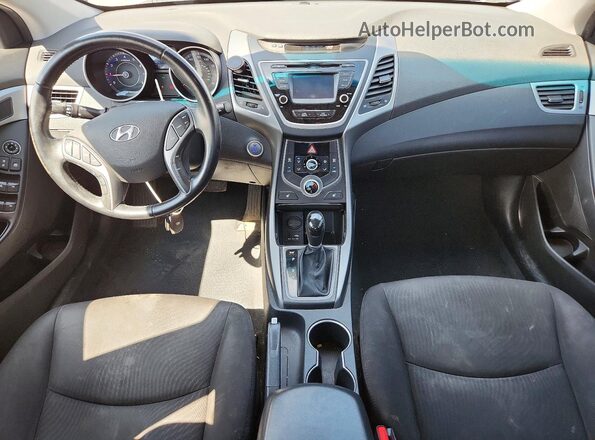 KMHDH4AE8GU633002 2016 HYUNDAI ELANTRA Gray Dashboard view