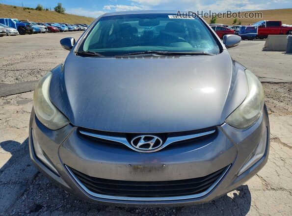 KMHDH4AE8GU633002 2016 HYUNDAI ELANTRA Gray Front view