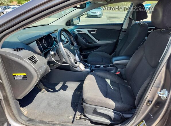 KMHDH4AE8GU633002 2016 HYUNDAI ELANTRA Gray Front interior view