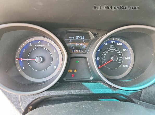 KMHDH4AE8GU633002 2016 HYUNDAI ELANTRA Gray Instrument cluster view