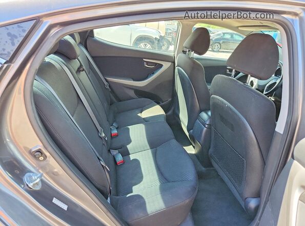 KMHDH4AE8GU633002 2016 HYUNDAI ELANTRA Gray Rear seats view