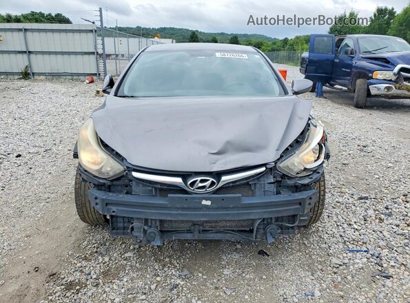 KMHDH4AE8GU646252 2016 HYUNDAI ELANTRA Серый Вид спереди