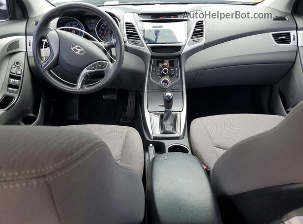 KMHDH4AE8GU646252 2016 HYUNDAI ELANTRA Серый Вид панели приборов
