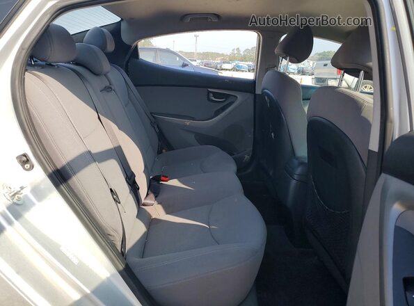 KMHDH4AE9GU479268 2016 HYUNDAI ELANTRA Silver Rear seats view