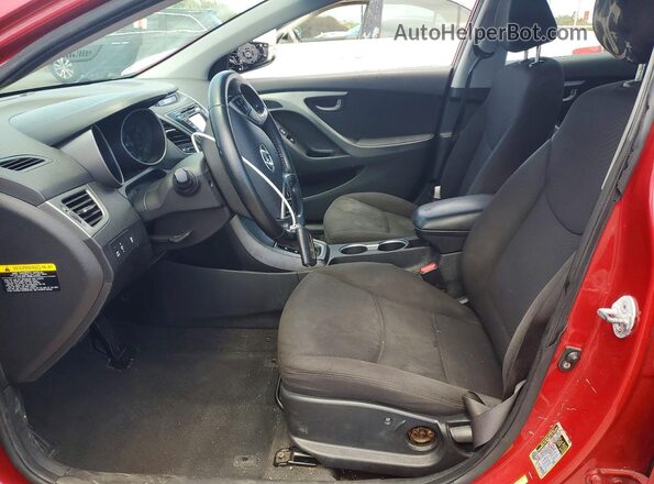 KMHDH4AE9GU481893 2016 HYUNDAI ELANTRA Red წინა სალონის ხედი