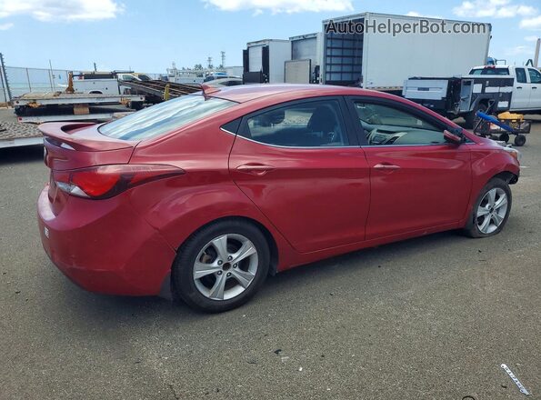 KMHDH4AE9GU481893 2016 HYUNDAI ELANTRA Red უკანა მარჯვენა