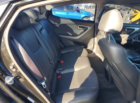 KMHDH4AE9GU490559 2016 HYUNDAI ELANTRA Черный Вид задних сидений