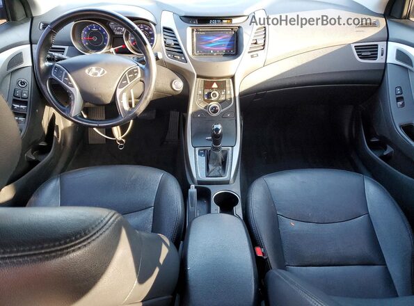 KMHDH4AE9GU490559 2016 HYUNDAI ELANTRA Черный Вид панели приборов