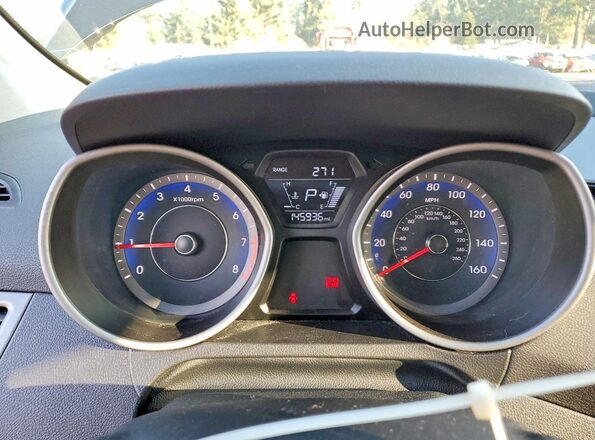 KMHDH4AE9GU490559 2016 HYUNDAI ELANTRA Черный Вид щитка приборов