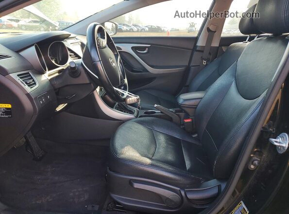 KMHDH4AE9GU490559 2016 HYUNDAI ELANTRA Черный Вид салона спереди