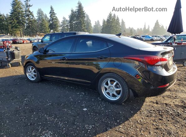 KMHDH4AE9GU490559 2016 HYUNDAI ELANTRA Черный Задняя левая четверть
