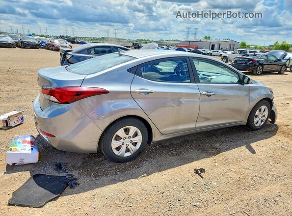 KMHDH4AE9GU502189 2016 HYUNDAI ELANTRA Silver Задня права чверть