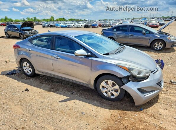 KMHDH4AE9GU502189 2016 HYUNDAI ELANTRA Silver Передня права чверть