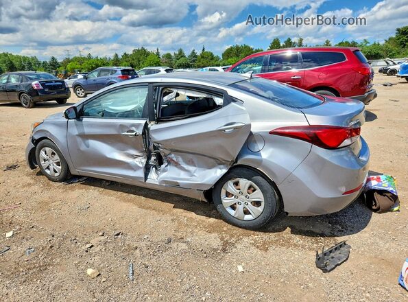 KMHDH4AE9GU502189 2016 HYUNDAI ELANTRA Silver Задня ліва чверть