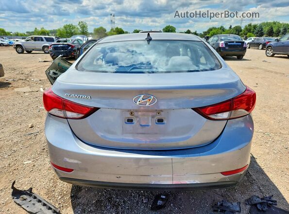 KMHDH4AE9GU502189 2016 HYUNDAI ELANTRA Silver Вид ззаду