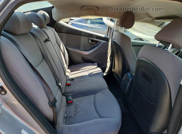 KMHDH4AE9GU502189 2016 HYUNDAI ELANTRA Silver Вид задніх сидінь