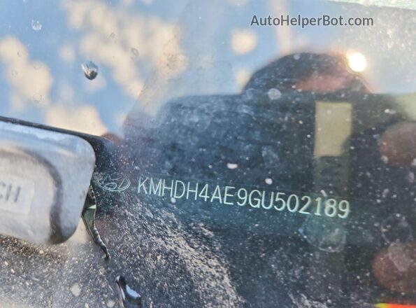 KMHDH4AE9GU502189 2016 HYUNDAI ELANTRA Silver Вид підкапотного простору