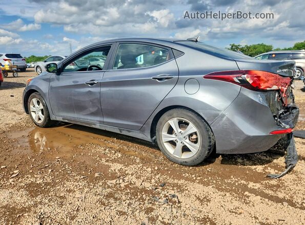 KMHDH4AE9GU602759 2016 HYUNDAI ELANTRA Gray Rear left