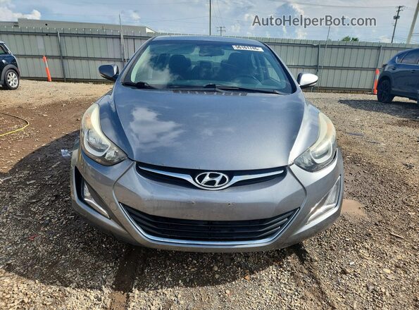 KMHDH4AE9GU602759 2016 HYUNDAI ELANTRA Gray Front view