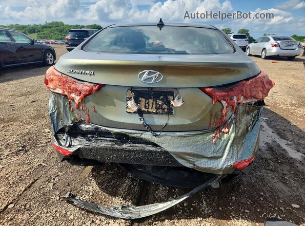 KMHDH4AE9GU602759 2016 HYUNDAI ELANTRA Gray Rear view