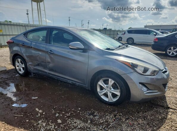 KMHDH4AE9GU602759 2016 HYUNDAI ELANTRA Gray Front right