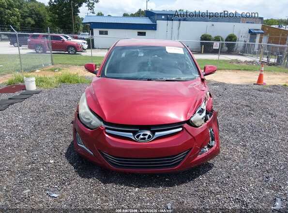 KMHDH4AE9GU606374 2016 HYUNDAI ELANTRA Red Вид щитка приладів