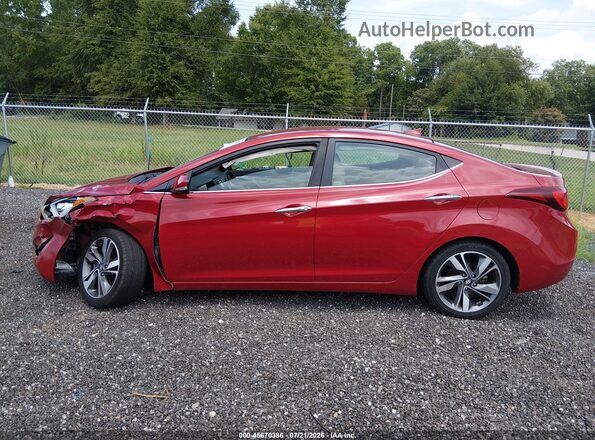KMHDH4AE9GU606374 2016 HYUNDAI ELANTRA Red Панорамний вид салону 360°