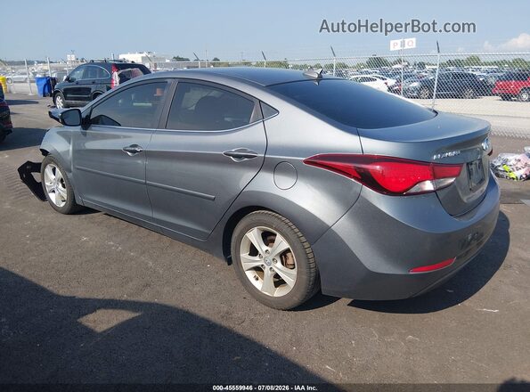 KMHDH4AE9GU644879 2016 HYUNDAI ELANTRA Gray Rear left
