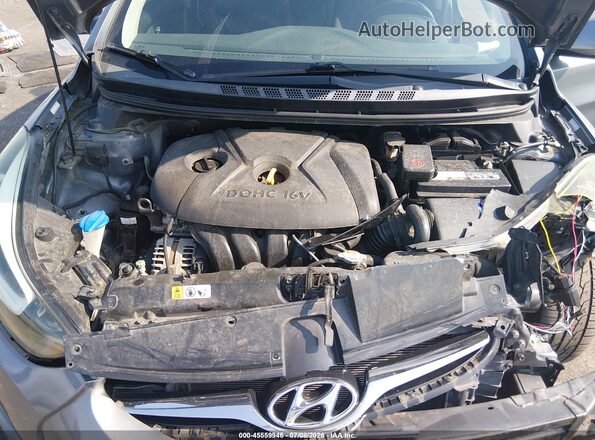 KMHDH4AE9GU644879 2016 HYUNDAI ELANTRA Gray Rear view