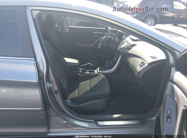 KMHDH4AE9GU644879 2016 HYUNDAI ELANTRA Gray Front interior view